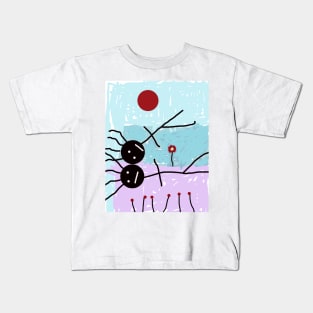 Kids Chatting in the Field Stick Figure Kids T-Shirt